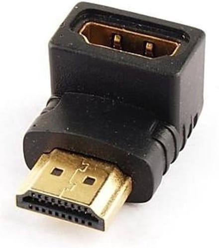 HDMI Male naar HDMI Female met Haakse Connector