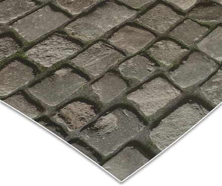 FLOORDIREKT Vloerbedekking - PVC -Vloeren 3D - Cobble - 100 x 100 cm