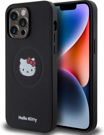 Hello Kitty iPhone 15 Pro Max TPU Back Cover hoesje - Kitty Face - Wit