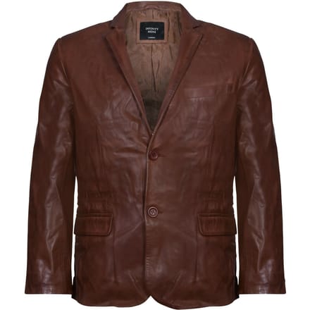 Jas Leren Blazer Zachte Italiaanse getailleerde jas