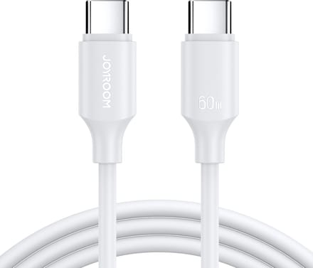 Joyroom Long-Lasting Series A9 USB-C / USB-C PD QC cable 60W 3A 1m - white