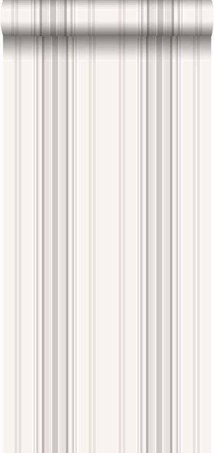 ESTAhome behang strepen grijs en beige - 53 cm x 10.05 m - 138805