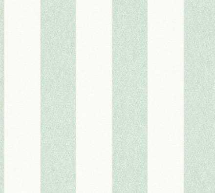 STREPEN BEHANG | Modern - groen wit - A.S. Création Attractive 2