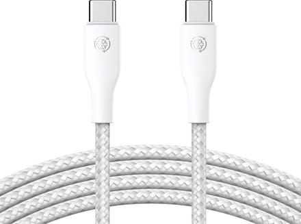 65W USB C Kabel 3 Meter - Geschikt voor Samsung - USB C naar USB C Oplaadkabel - Wit