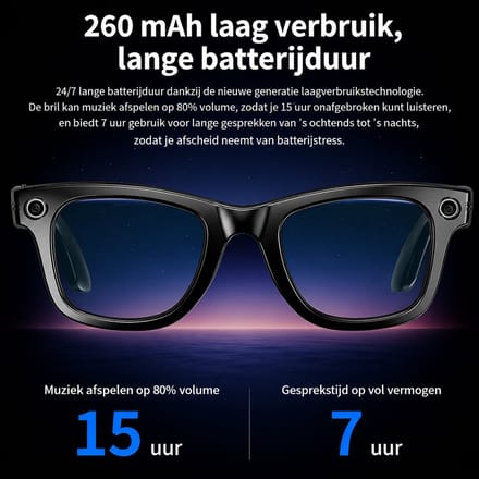 AI Slimme Bril - Zelf Verduisterend - Smart - Camera - Vertalen - Bellen