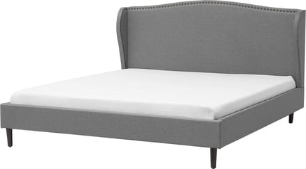 COLMAR - Tweepersoonsbed - Grijs - 180 x 200 cm - Polyester