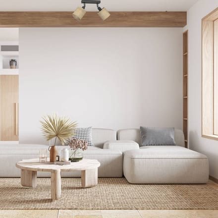 Luminex Plafondspot Adeline jute kappen 2-lamps lang