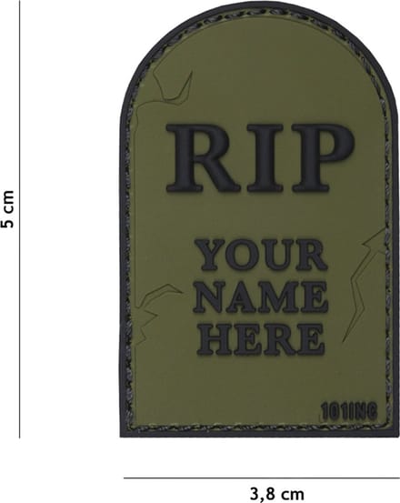 101 Inc Embleem 3D Pvc Rip Groen  18026
