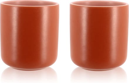 OGO set van 2 aarden theetassen 27cl Paprika