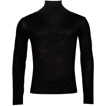 Baileys Trui Rollneck Merino Single Knit Zwart / male