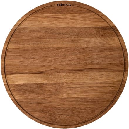 Boska Pizzaplank Friends XL - BBQ Accessoires - Eikenhout - Handige opvanggeul - Ã˜ 40 cm