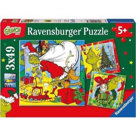 3x49 stukjes puzzel Ravensburger Disney The Grinch