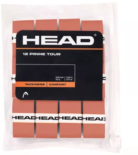 Head Prime Tour - Overgrip - Tackiness - Comfort - licht rood - 12 stuks