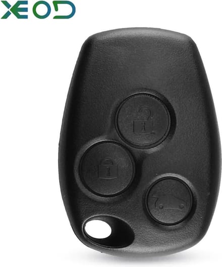 XEOD Autosleutelbehuizing - sleutelbehuizing auto - sleutel - Autosleutel / Geschikt voor: Renault & Dacia 3 knops