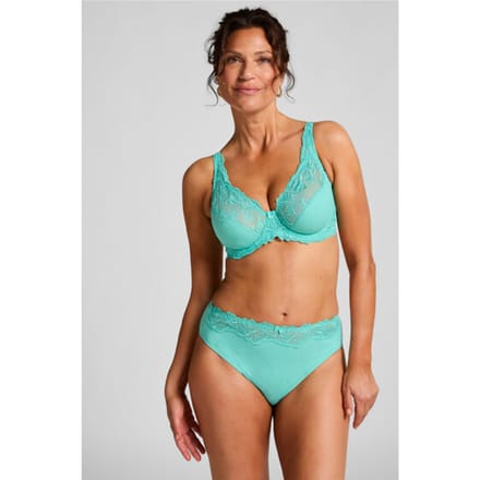 Hunkemöller Dames Lingerie Hoge slip Diva - Groen - maat S