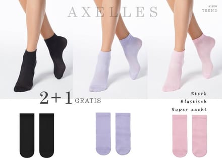 Stijlvolle sneakersokken geweven patroon, Geschenkset Maat 36-39