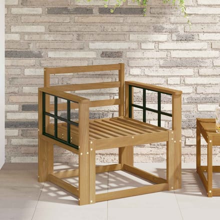 vidaXL - Buiten - bank - set - Massief - Acacia - Hout - Wit