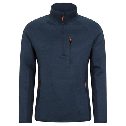 Mountain Warehouse Heren Treston Fleece Top (Marine)
