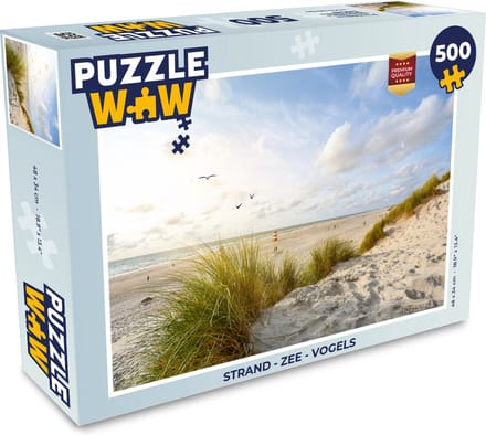 Puzzel Strand - Zee - Vogels - Legpuzzel - Puzzel 500 stukjes