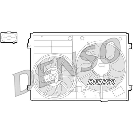Koelventilatorwiel, motorkoeling DENSO DER32012