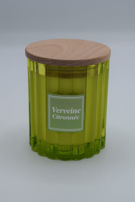 Plantaardige geurkaars verveine 190 gram Esprit Provence - kaars met retro design