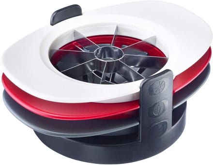 SCH® Appelsnijder - Appel Snijder - Wit/Rood/Zwart - 19cm x 14cm x 8cn