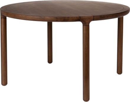 Zuiver Storm Eettafel Rond 128 cm Hout Walnoot - Bruin