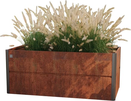 PRIMEYARD 200 x 100 x 77 cm Design moestuinbak Nele, cortenstaal, roest look