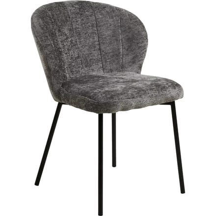 House Nordic Eetkamerstoel Roanne - Grijs - Set van 2