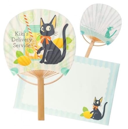 Benelic Jiji met lemon Fan & Envelope - Ensky - Studio Ghibli Decoratie