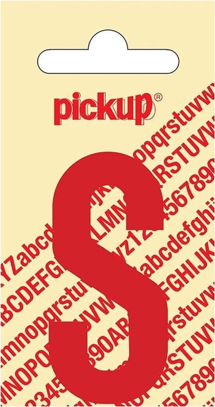 Pickup plakletter Nobel 60 mm rood S - 31022060S