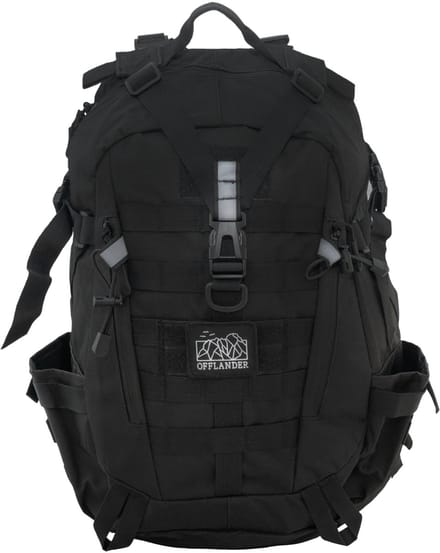 OFFLANDER Trekker Survival - Rugzak - 25L - Nylon - Zwart