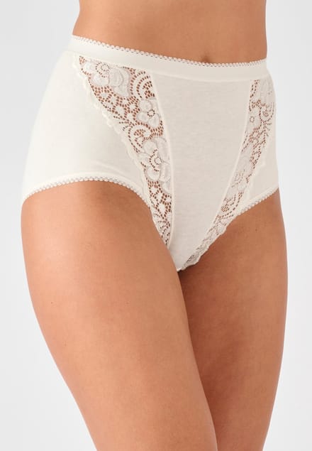 Damart - Set van 3 maxislips van katoenmix in gemengde kleuren - Dames - Veelkleurig - XXL