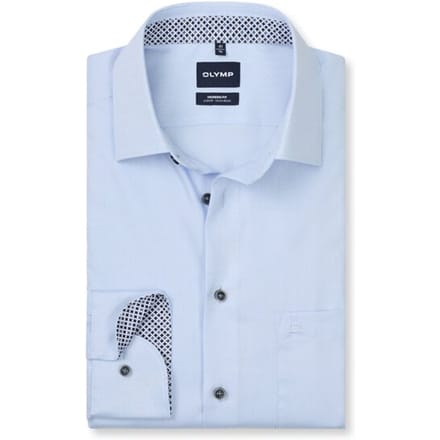 OLYMP Luxor Overhemd, Modern Fit, New Kent, Bleu