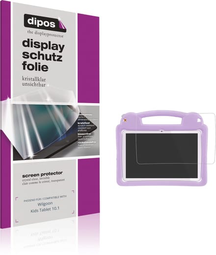 dipos – 2x Beschermfolie geschikt voor Wilgoon Kids Tablet 10.1 | Krasbestendige & heldere Screenprotector Ultra-Thin