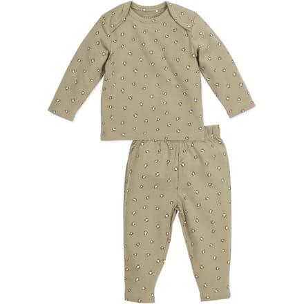 Meyco Baby Mini Panther baby pyjama - sand - 50/56