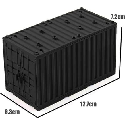 Moc Militaire Conteneur Briques de Construction Boîte Jouets Pour Garçons Ww2 Base de Guerre Briques Techniques Créatif Diy Juguete Bloques Brinquedos black