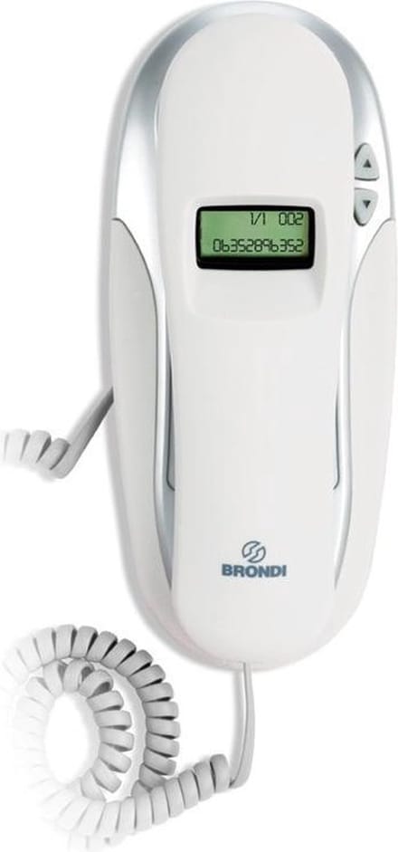 Brondi KENOBY CID Analoge telefoon Nummerherkenning Wit