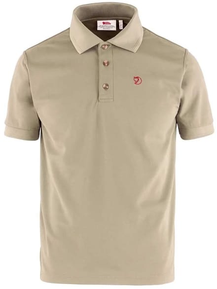 Fjällräven Crowley Korte Mouw Poloshirt Beige S Man