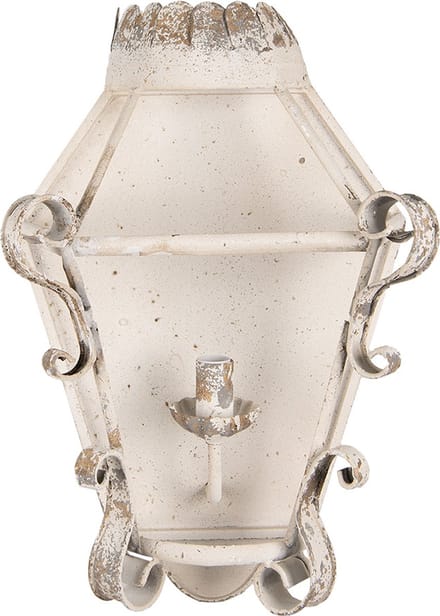 Clayre & Eef Wandlamp 33x18x49 cm Beige Goudkleurig IJzer