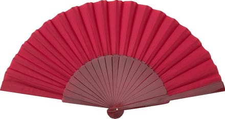 Spaanse waaier - Flamenco - XL - donker rood - bij jurk