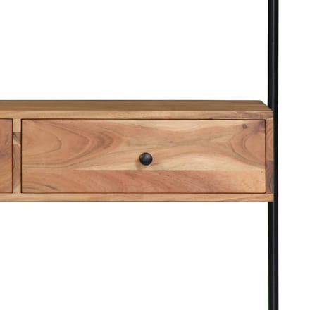 vidaXL - Wandbureau - 90x40x170 - cm - massief - acaciahout