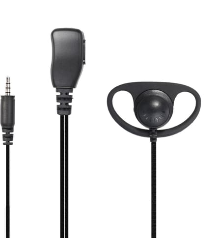 Hoornie - D-Shape Portofoon Headset voor Kenwood PKT-23E