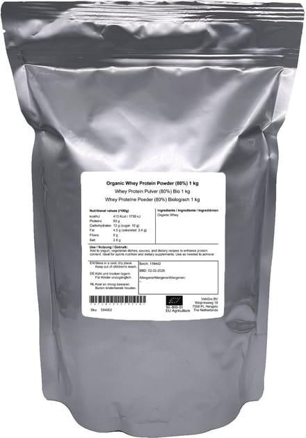 Whey Proteïne Poeder (80% Eiwit) - 1 Kg - VehGro