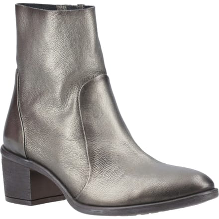 Hush Puppies Winona Leren Dames Pewter Laarzen