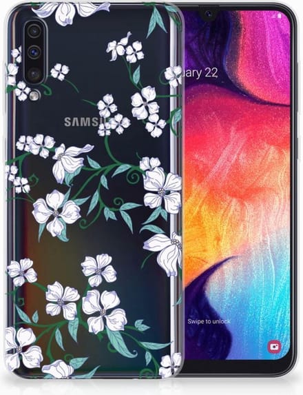 Samsung Galaxy A50 Uniek TPU Case Blossom White