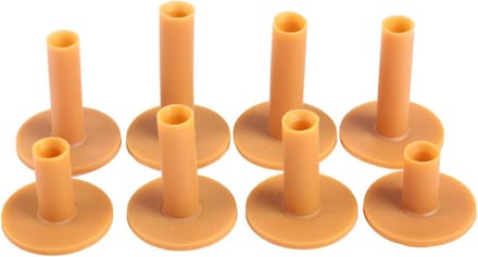 Rubber Golf Tee Set - 8-delige Onbreekbare Tee's voor Driving Range en Oefeningen