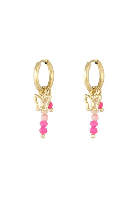 Oorbellen stary night - roze goud