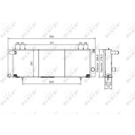 Radiator, motorkoeling NRF 50231
