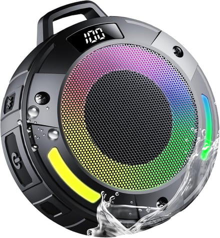 Draagbare Speaker - Bluetooth Geluid - Muziek Luisteren - Waterdicht Ontwerp - 30 Uur Speeltijd - Donker Zwart
